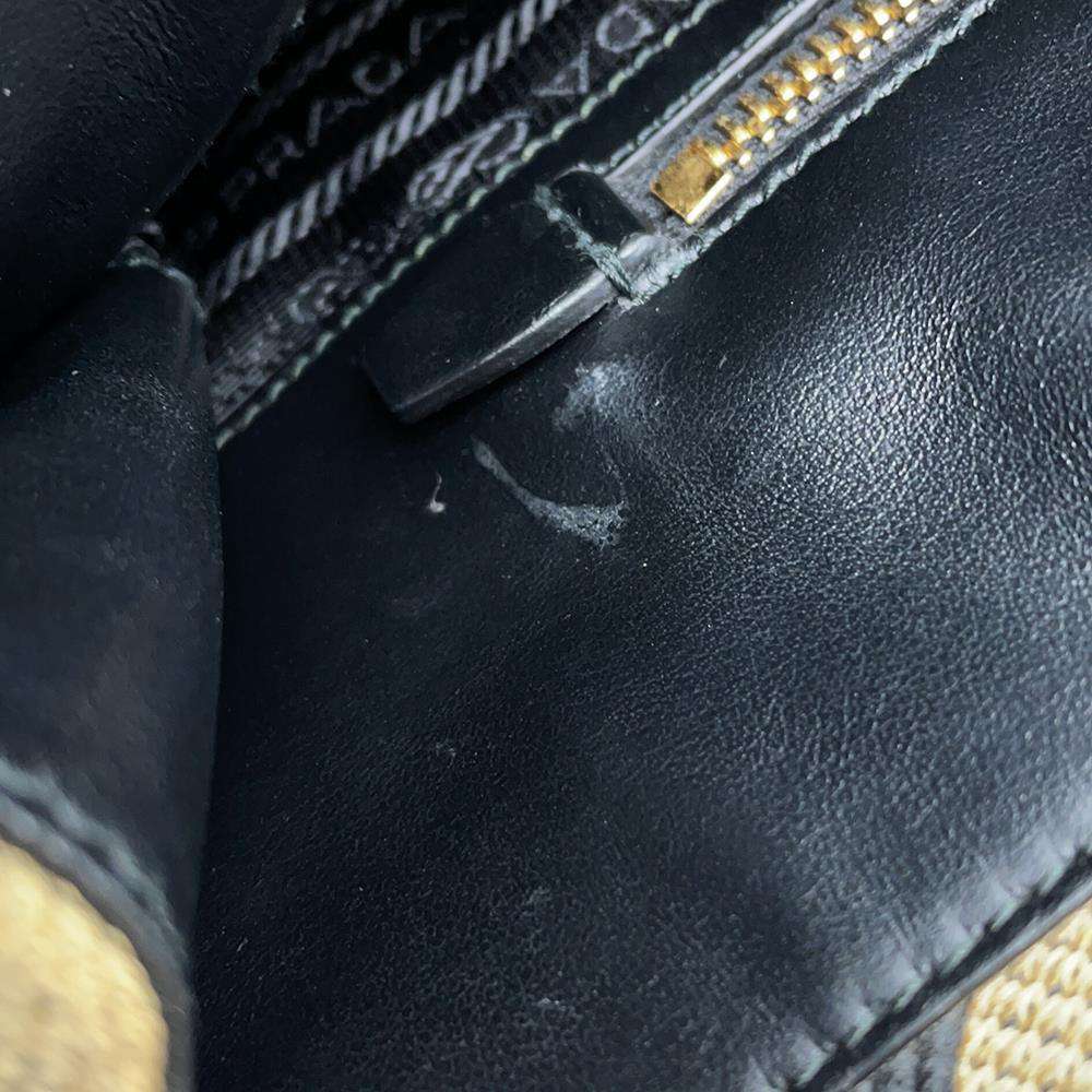 Prada Tote Bag Symbol Canvas Black - Picture 6 of 12